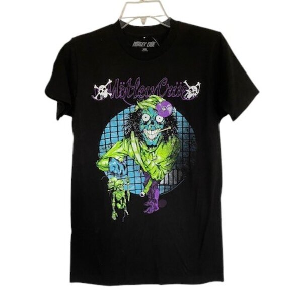 NWT Motley Crue Pushead Dr. Feelgood Women's Tee T-Shirt Black Medium - Picture 1 of 8